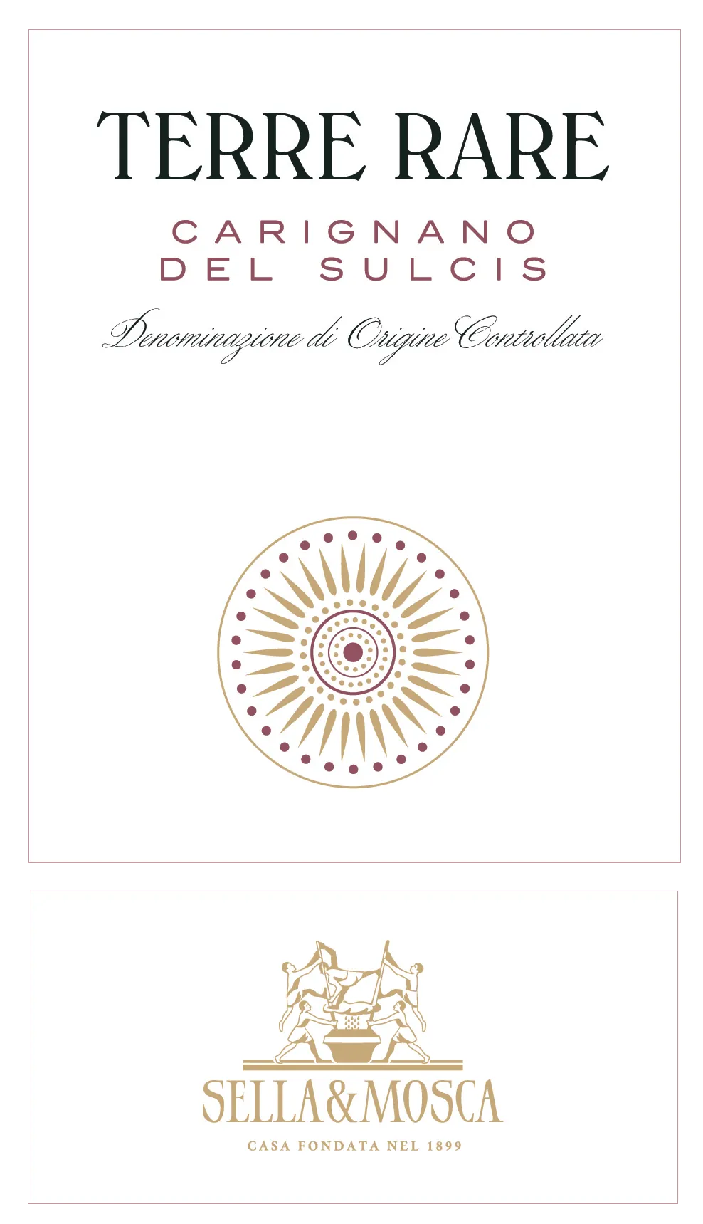 Terre Rare Carignano Bottle