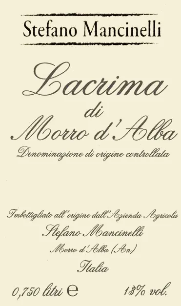 Lacrima di Morro d'Alba Bottle