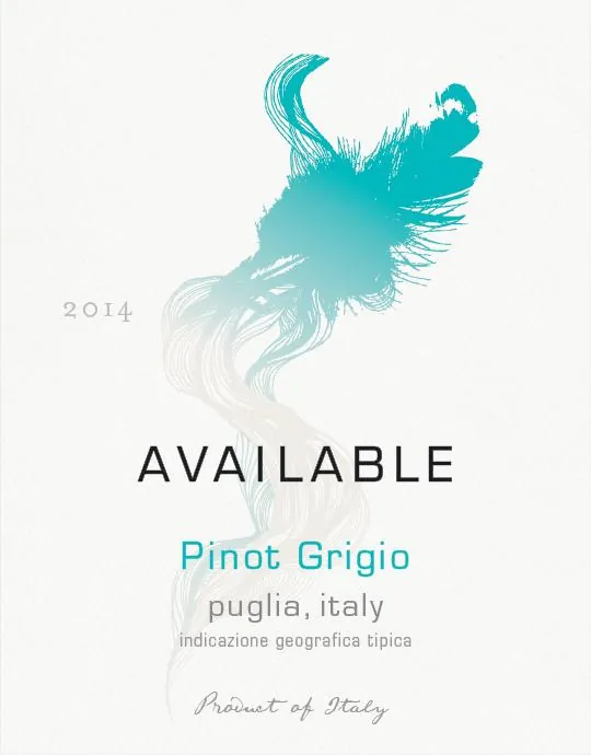 Available Pinot Grigio Bottle