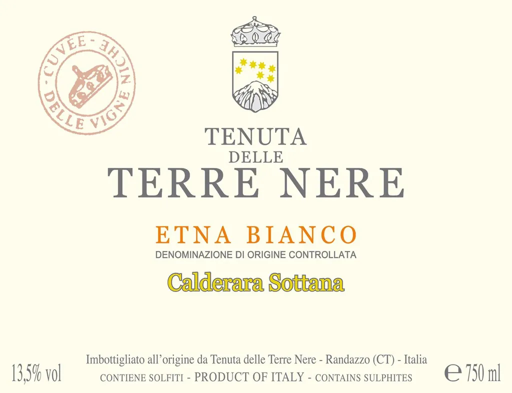 Etna Bianco Calderara Sottana Bottle