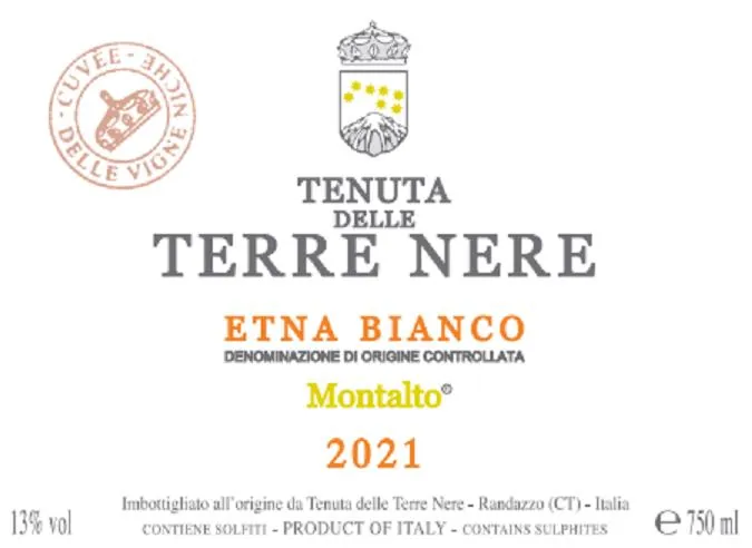 Etna Bianco Montalto Bottle