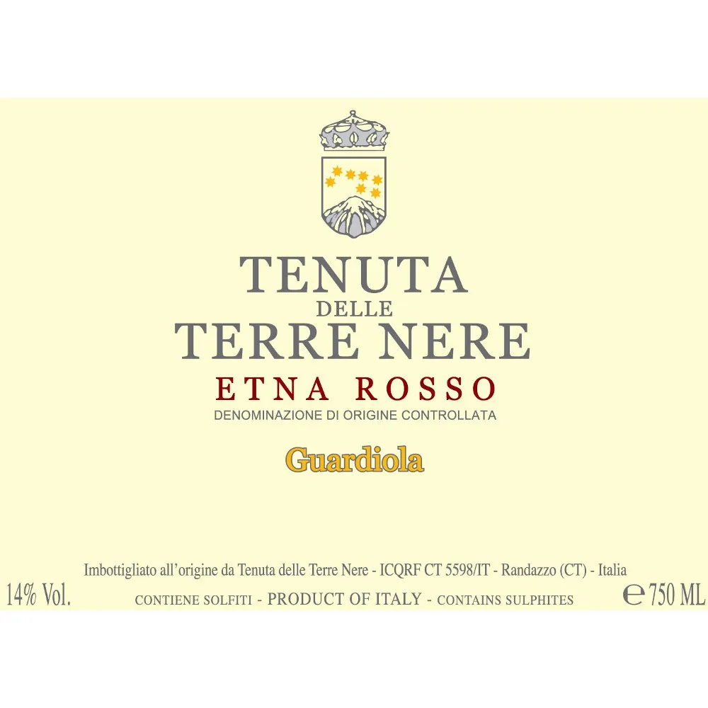 Etna Rosso Guardiola Bottle