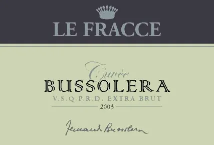 Bussolera Cuvee Extra Brut Bottle