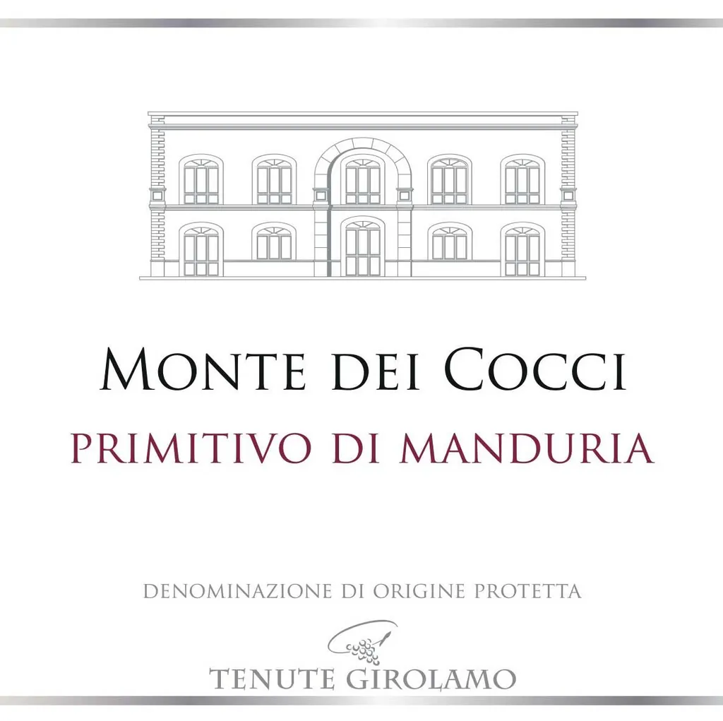 Primitivo di Manduria Monte dei Cocci Bottle