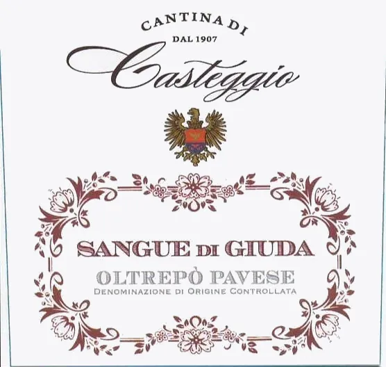 Sangue di Giuda Oltrepo Pavese Cantina di Casteggio Bottle
