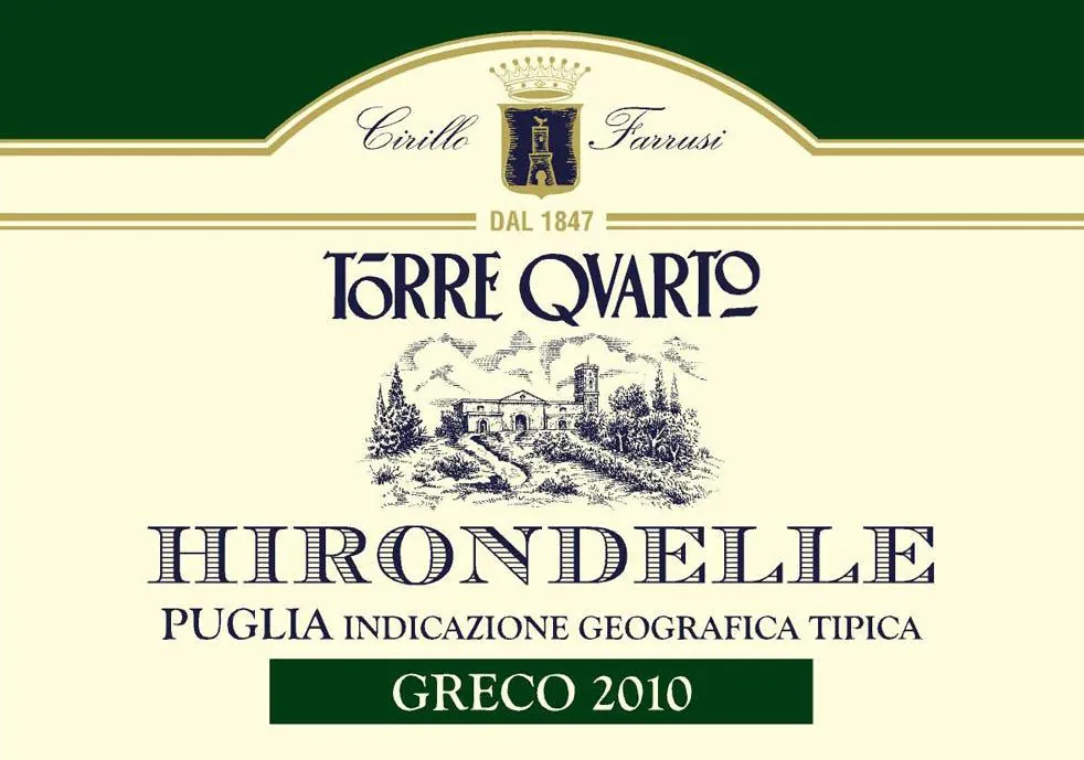 Hirondelle Greco Bottle