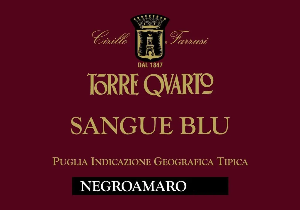 Sangue Blu Negroamaro Bottle