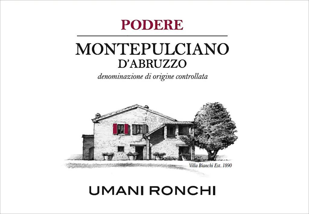 Montepulciano d'Abruzzo Podere Bottle