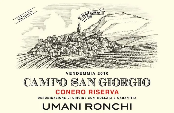 Rosso Conero Riserva Campo San Giorgio Bottle