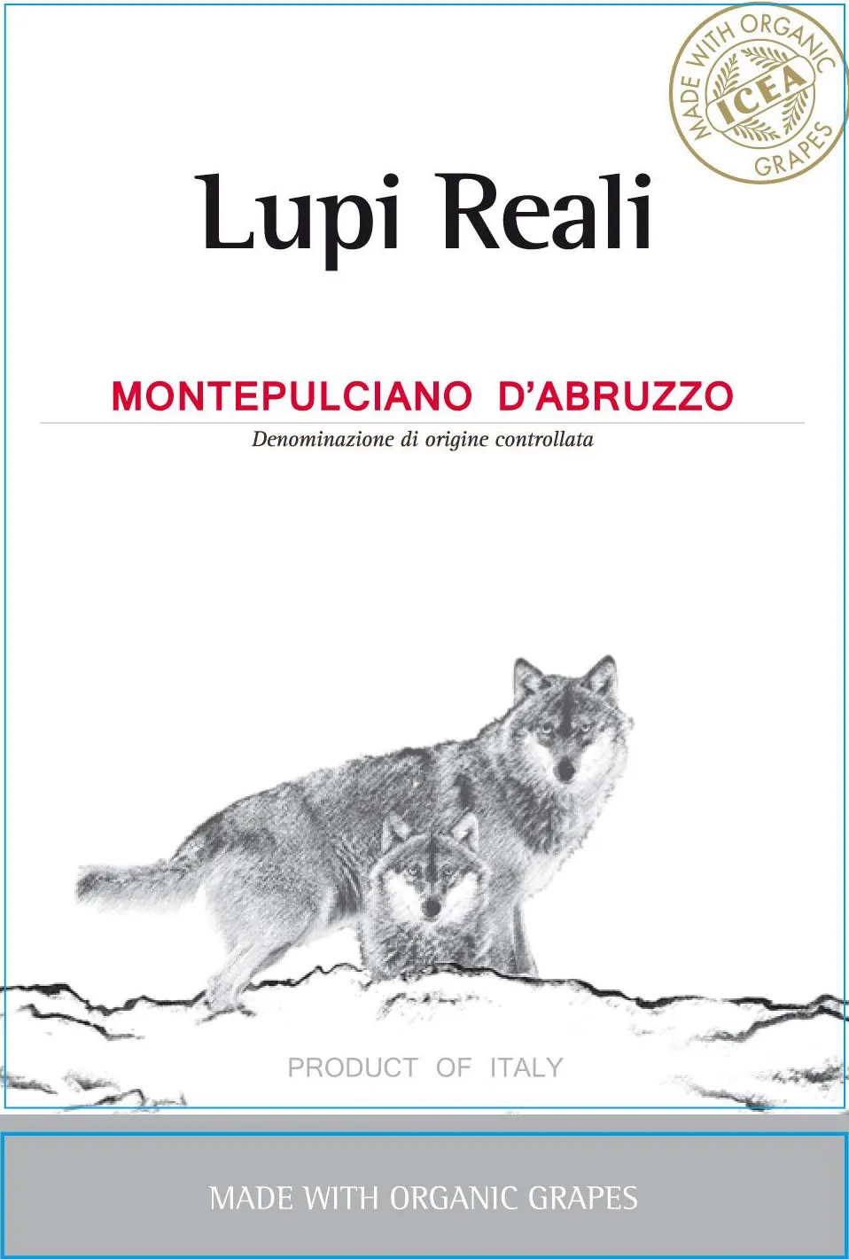 Lupi Reali Montepulciano d'Abruzzo Bottle