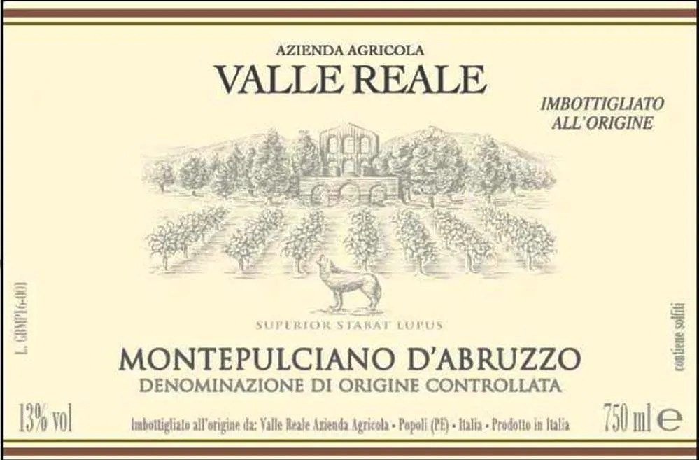 Montepulciano d'Abruzzo Bottle