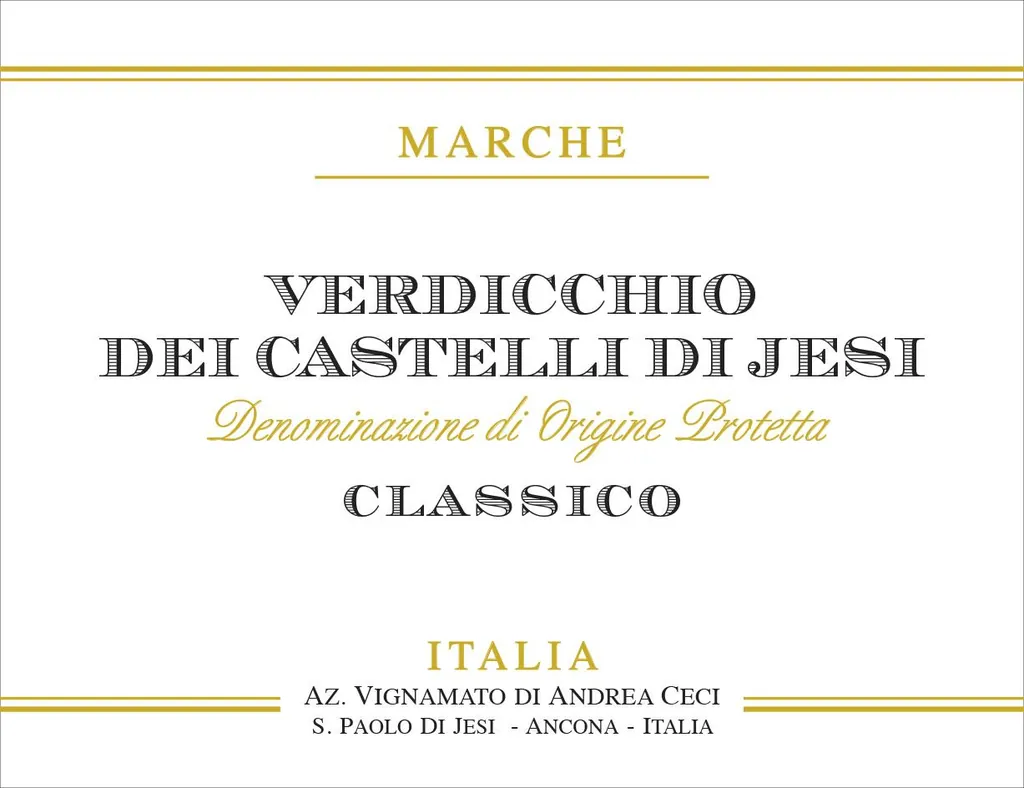 Verdicchio dei Castelli di Jesi Classico Bottle