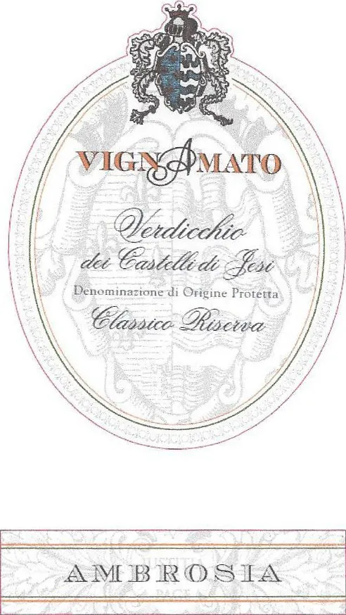 Verdicchio dei Castelli di Jesi Riserva Ambrosia Classico Bottle