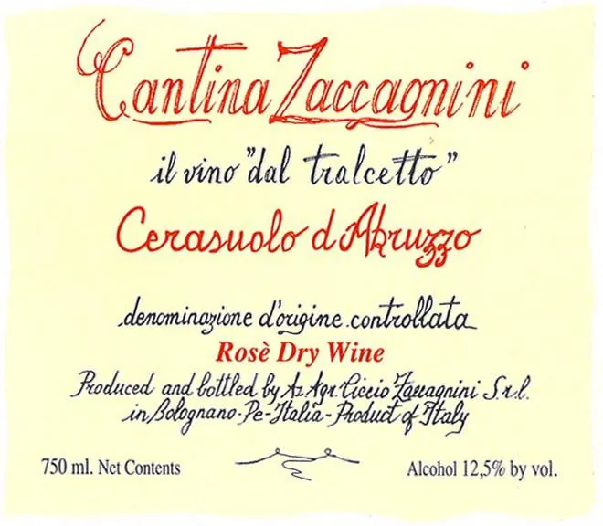 Cerasuolo d'Abruzzo Rose Bottle