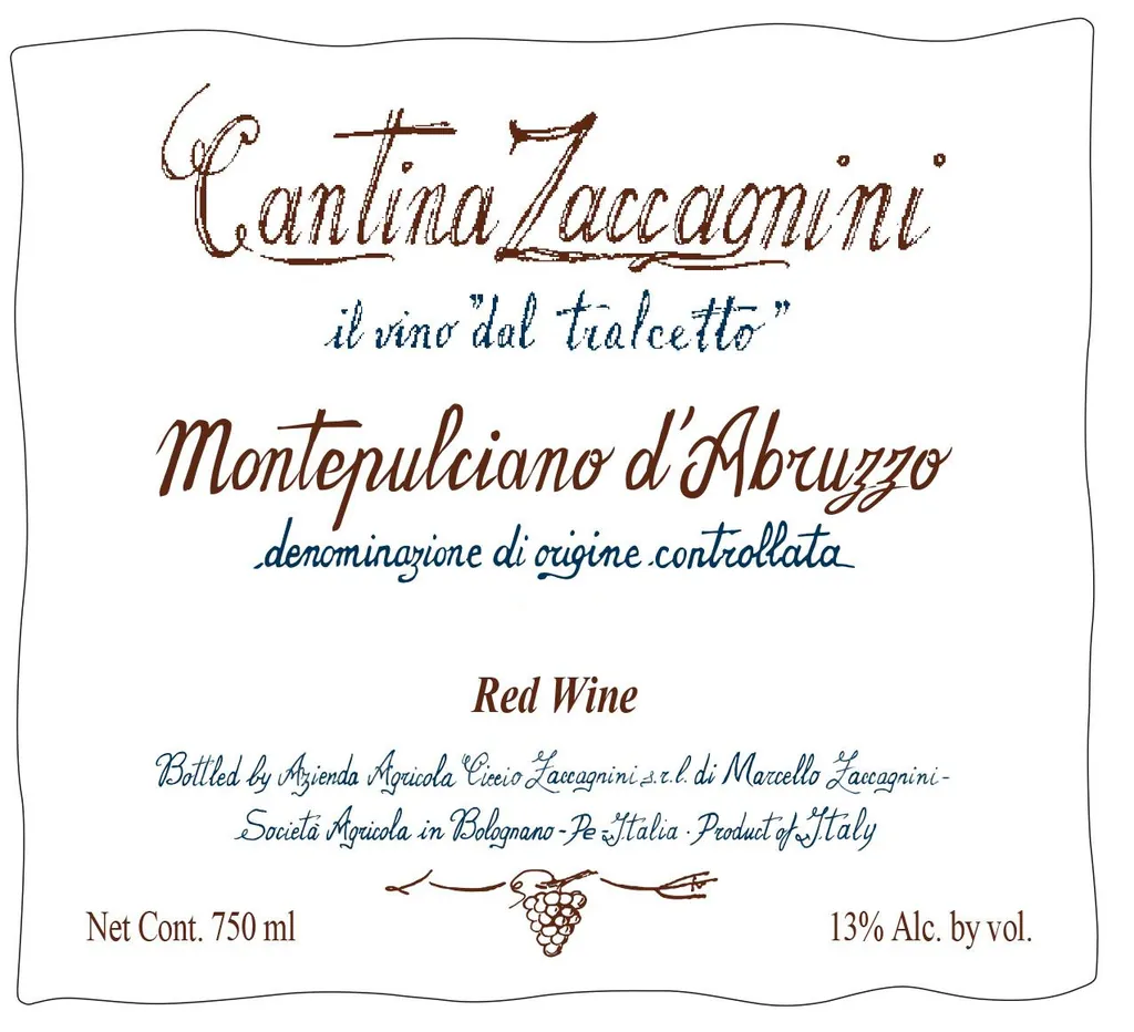Il Vino Dal Tralcetto Montepulciano d'Abruzzo Bottle