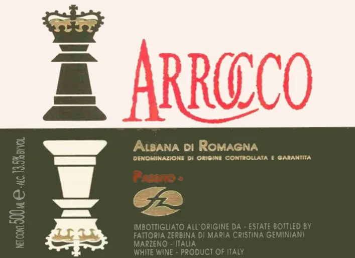 Albana di Romagna Passito Arrocco Bottle