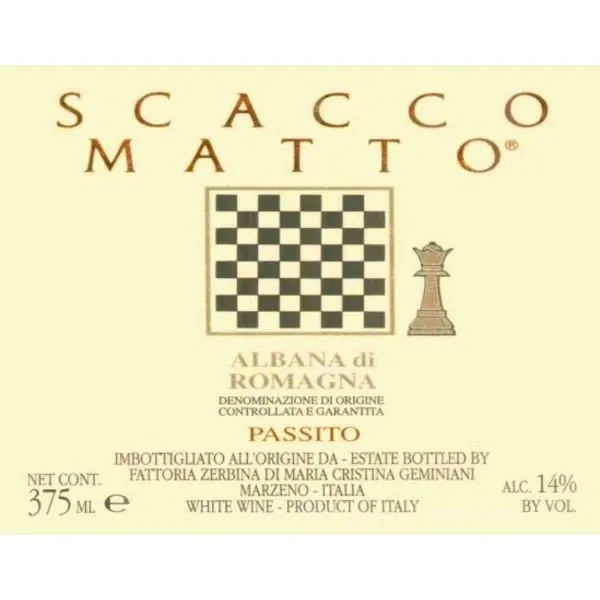 Albana di Romagna Scacco Matto Passito Bottle