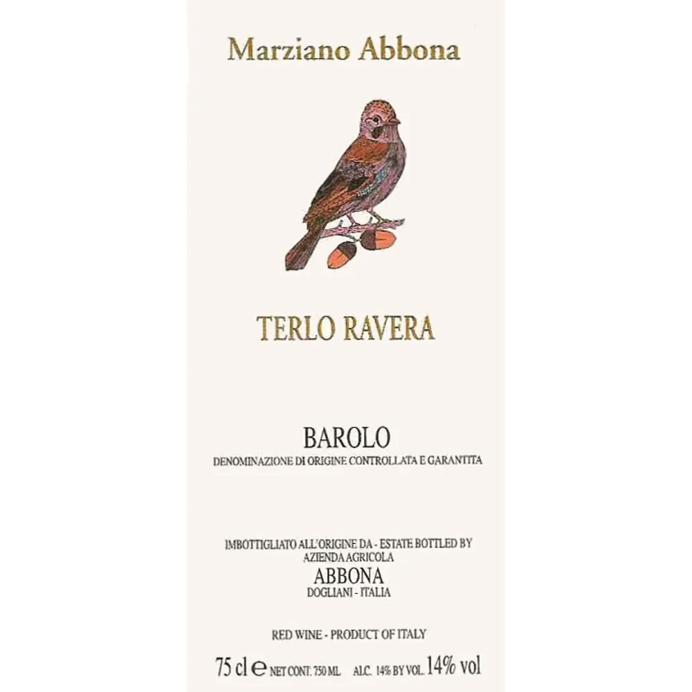 Terlo Ravera Barolo Bottle