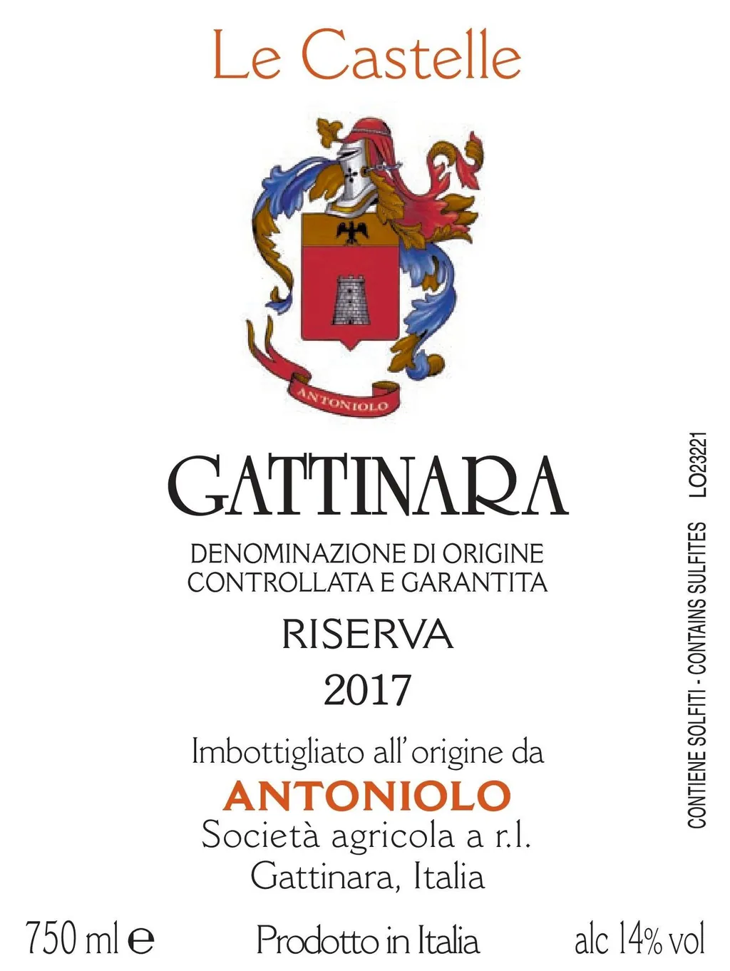 Le Castelle Gattinara Riserva Bottle