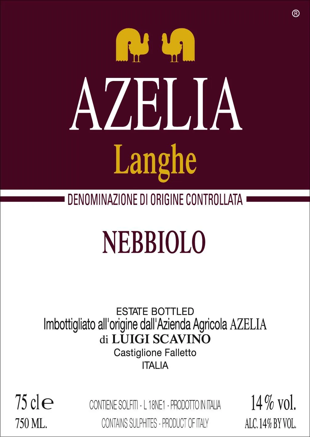 Langhe Nebbiolo Bottle