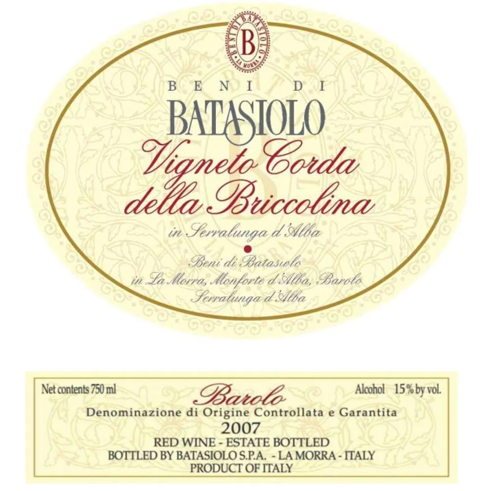 Barolo Briccolina Bottle