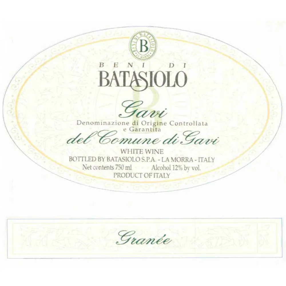 Gavi di Gavi Granee Bottle
