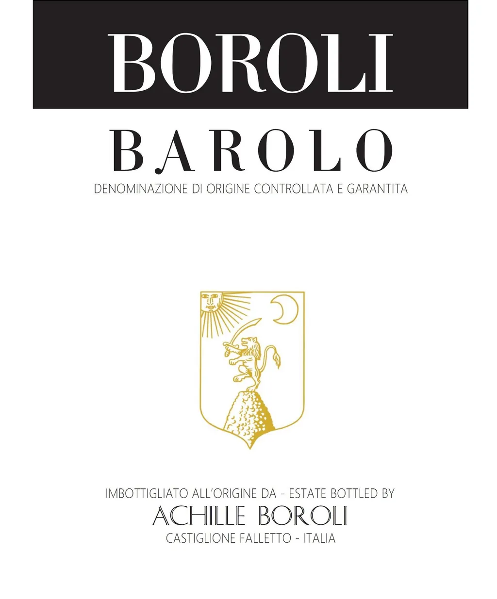 Barolo Bottle