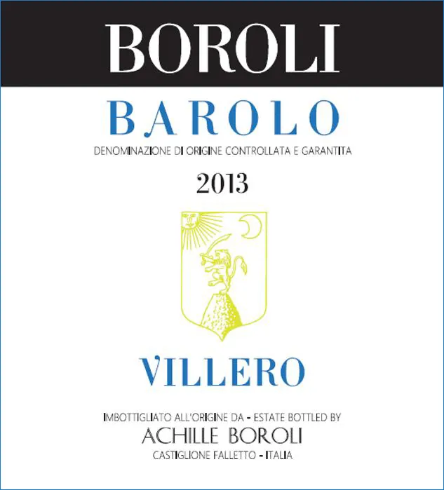 Barolo Villero Bottle