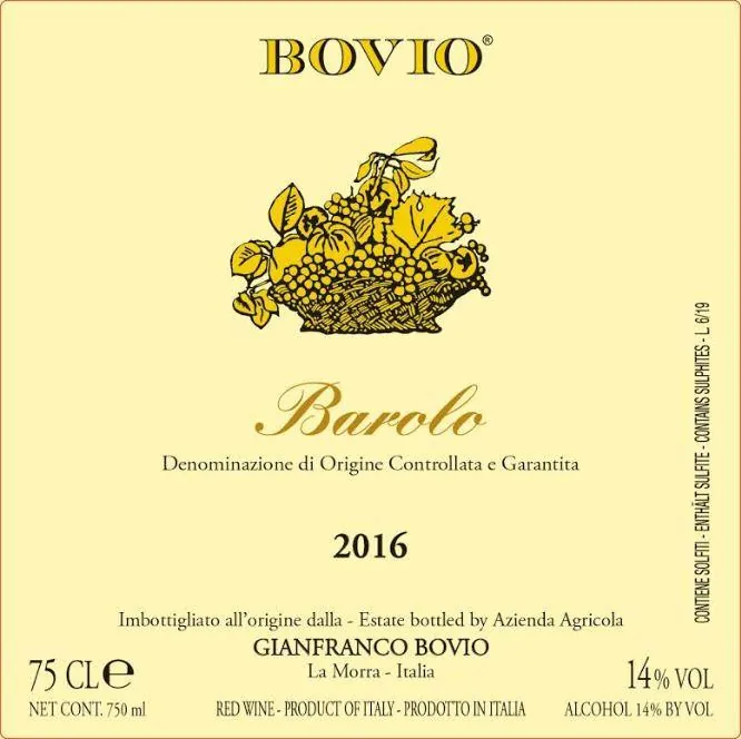 Barolo Bottle