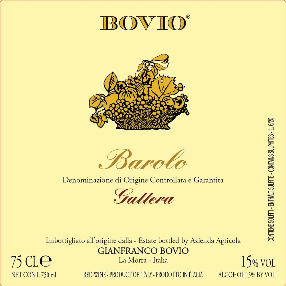 Barolo Gattera Bottle