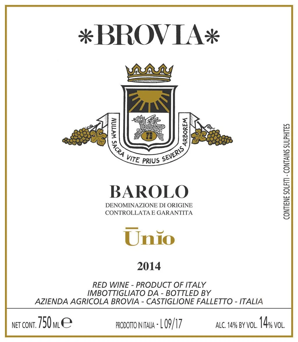 Barolo Unio Bottle