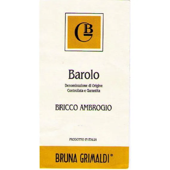 Barolo Bricco Ambrogio Bottle