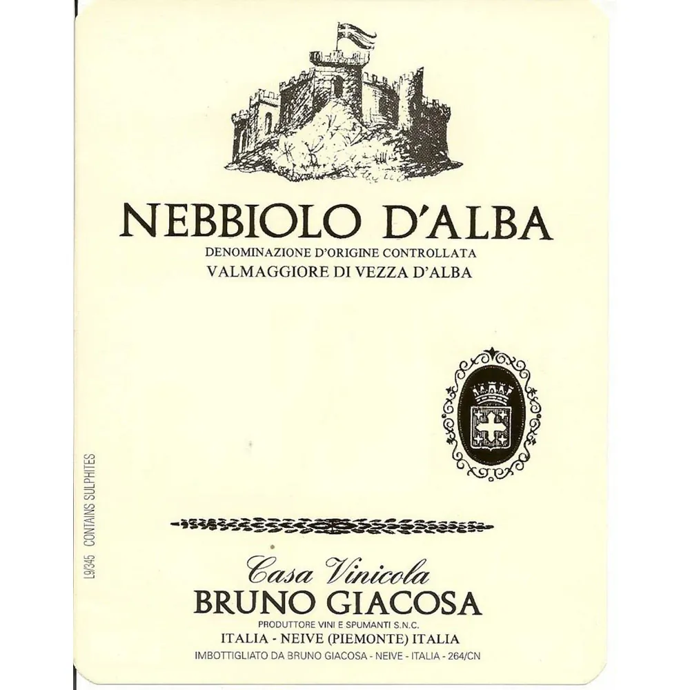 Valmaggiore Nebbiolo d'Alba Bottle
