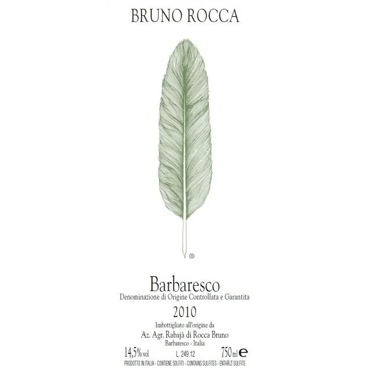 Barbaresco Bottle