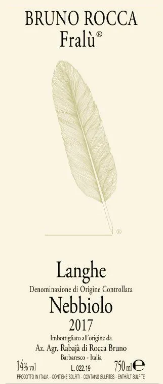 Langhe Fralu Nebbiolo Bottle