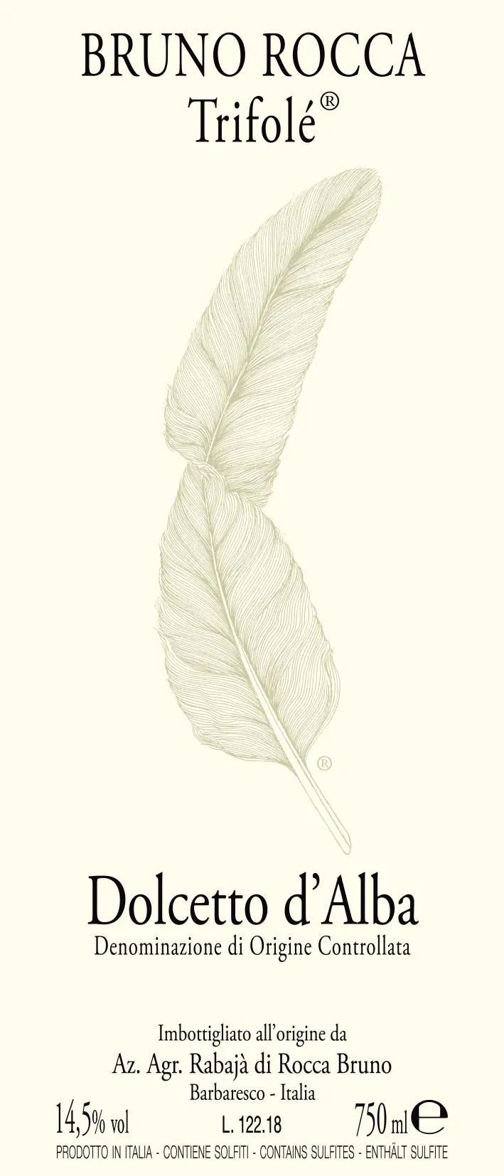 Trifole Dolcetto d'Alba Bottle
