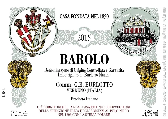 Barolo Bottle