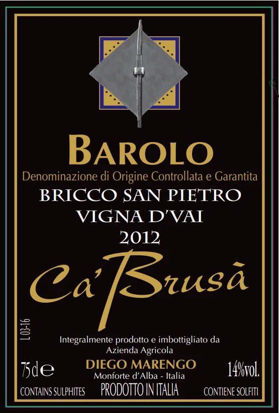 Barolo Bricco San Pietro Vigna D'Vai Bottle