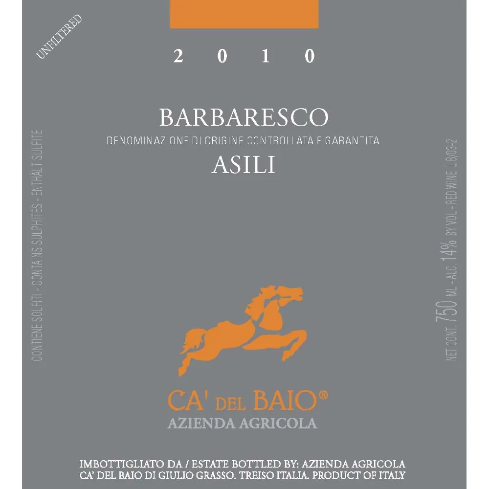 Barbaresco Asili Bottle