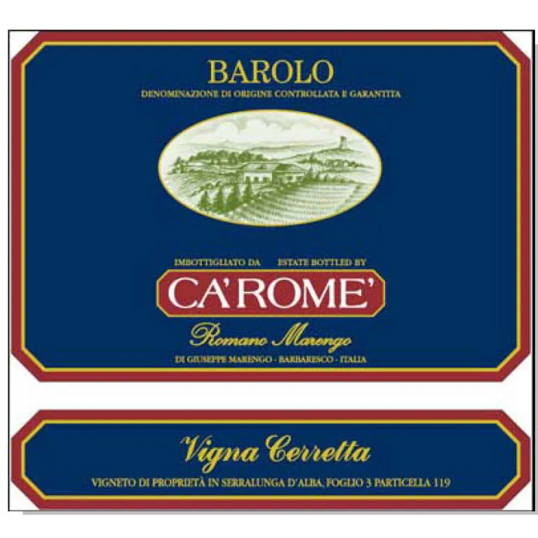 Barolo Vigna Cerretta Bottle