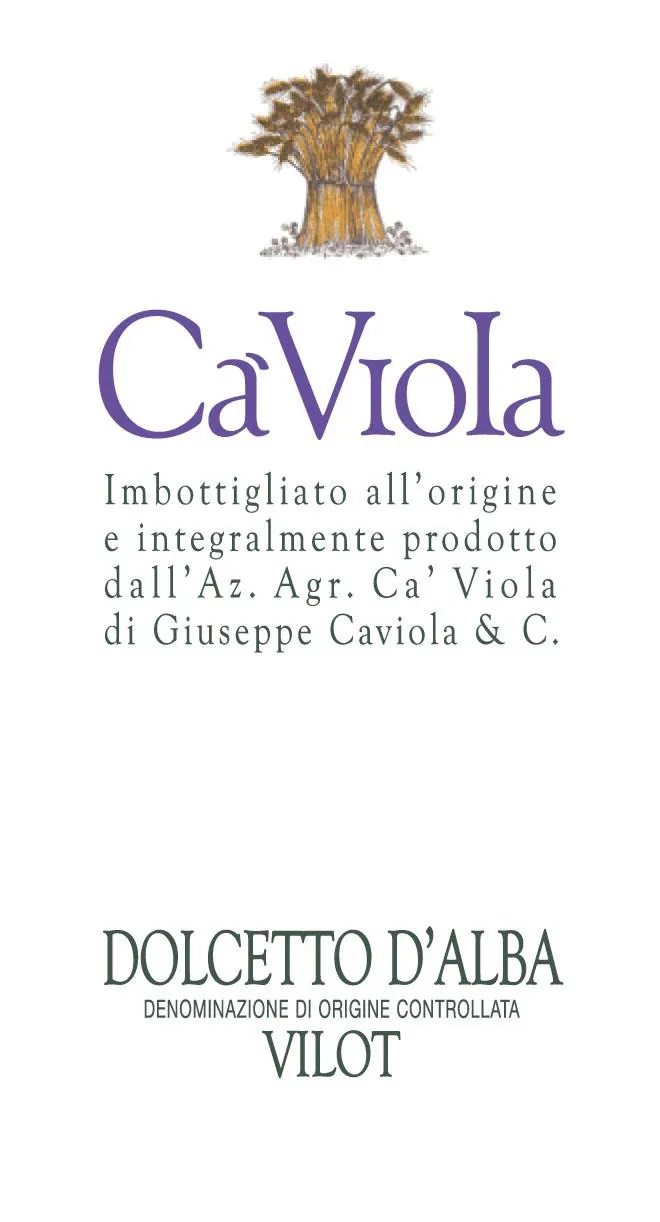 Vilot Dolcetto d'Alba Bottle