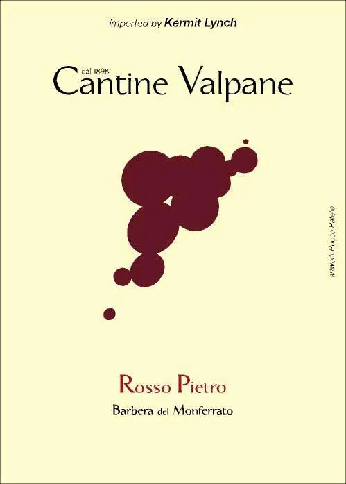 Barbera del Monferatto Rosso Pietro Bottle