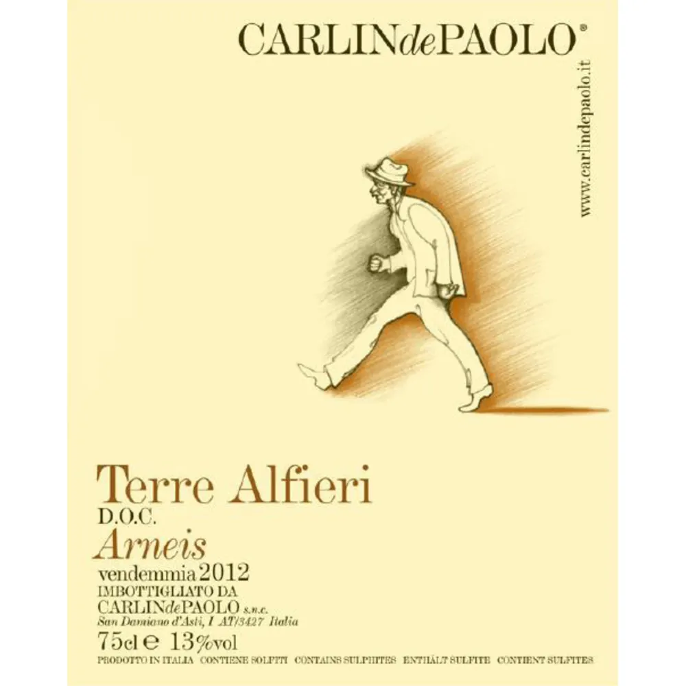 Terre Alfieri Arneis Bottle