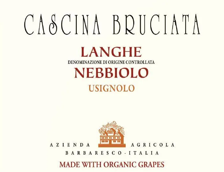 Usignolo Langhe Nebbiolo Bottle