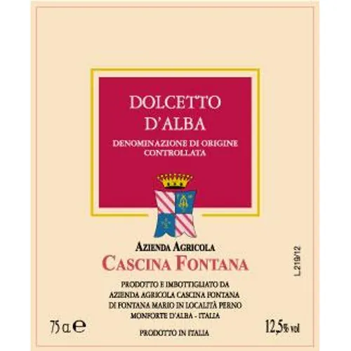 Dolcetto d'Alba Bottle