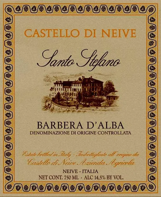 Barbera d'Alba Santo Stefano Bottle