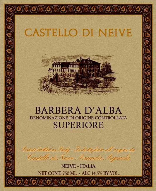 Barbera d'Alba Superiore Bottle