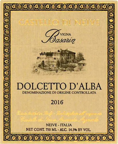 Dolcetto d'Alba Basarin Bottle