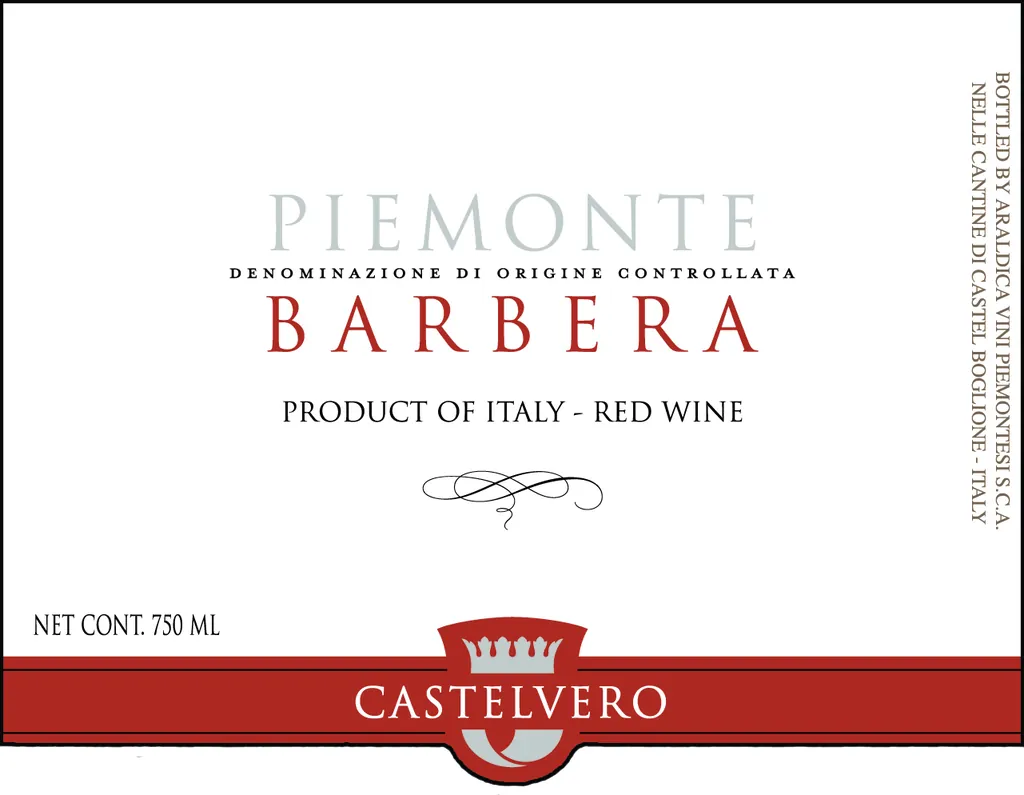 Barbera Bottle