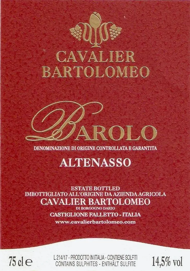 Barolo Altenasso Bottle